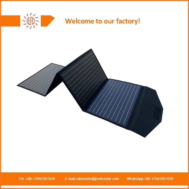 100W sammenleggbar solcellepanel