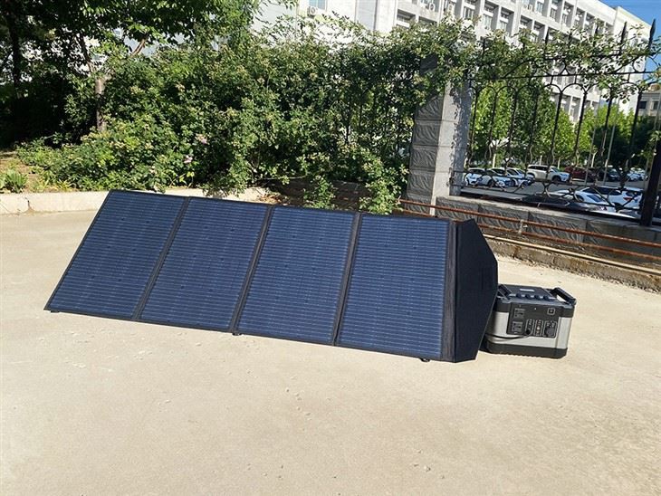 200w bærbart solcellepanel for utendørs