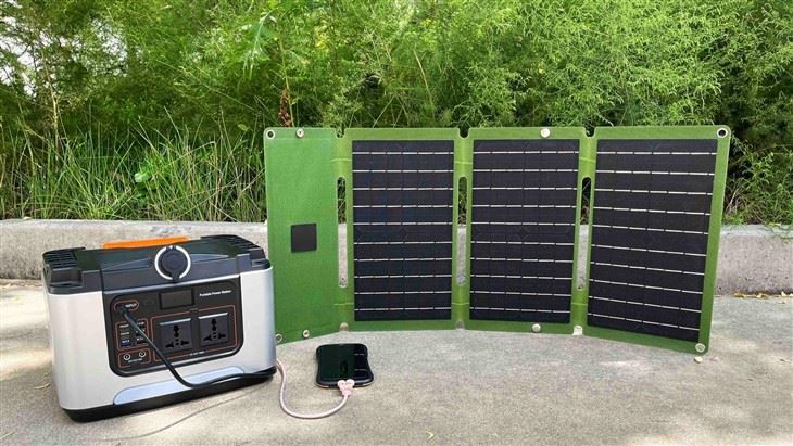 Bærbart solcellepanel 30w