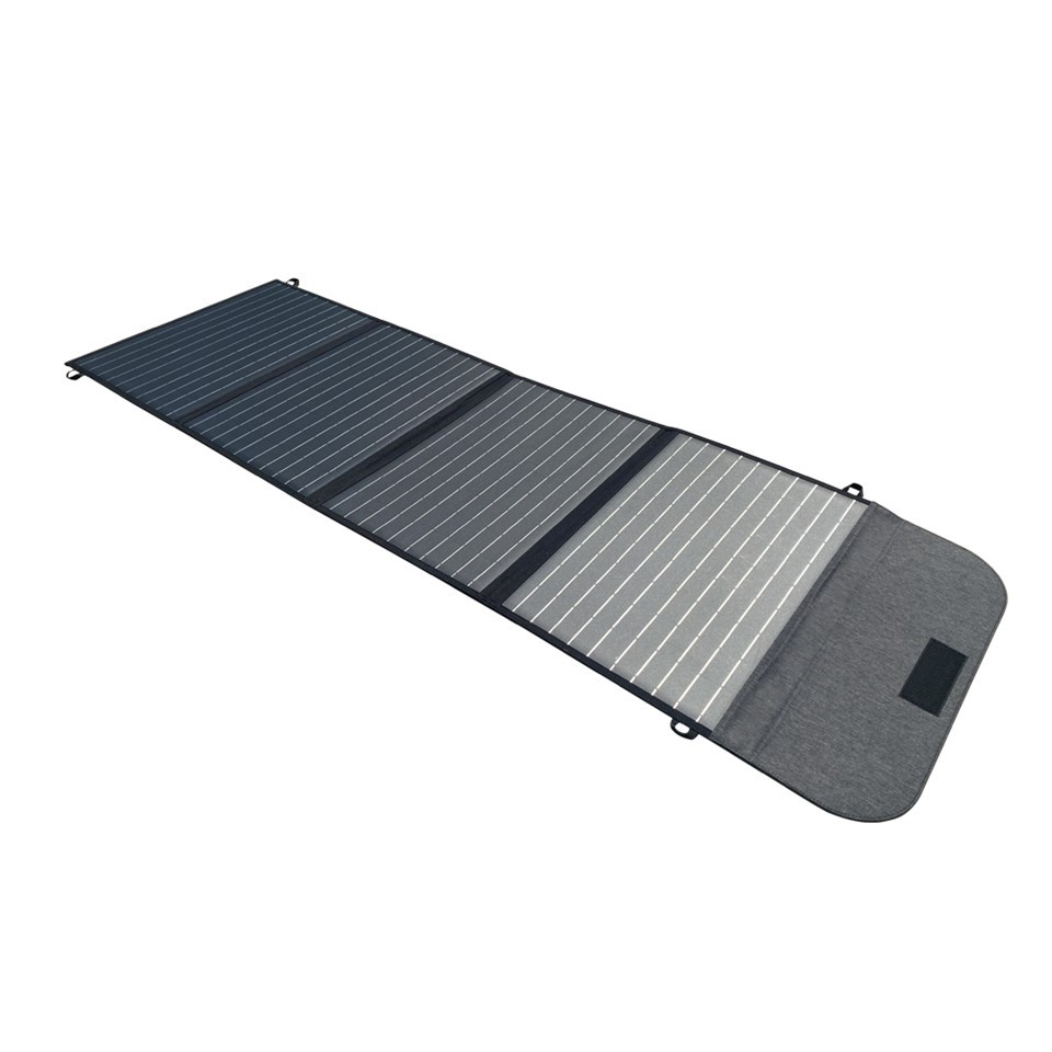 Sammenleggbar solcellepanel 100w med brakett