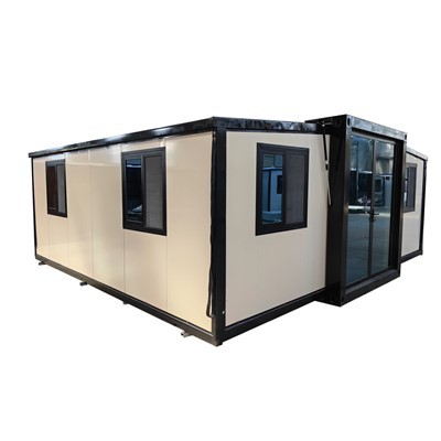 Dobbeltvinging med sammenleggbar containerhus